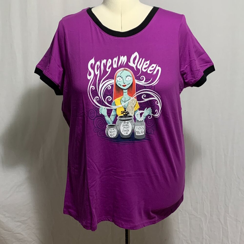 Torrid Tee Shirt Scream Queen Nightmare Before Christmas Halloween Plus 2 18 20